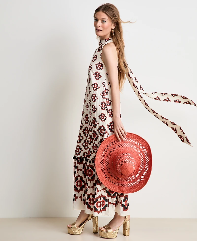 Women's Medallion-Print Sleeveless Dress, Macy's Exclusive - On 34th | Alix Friedberg Capsule Collection