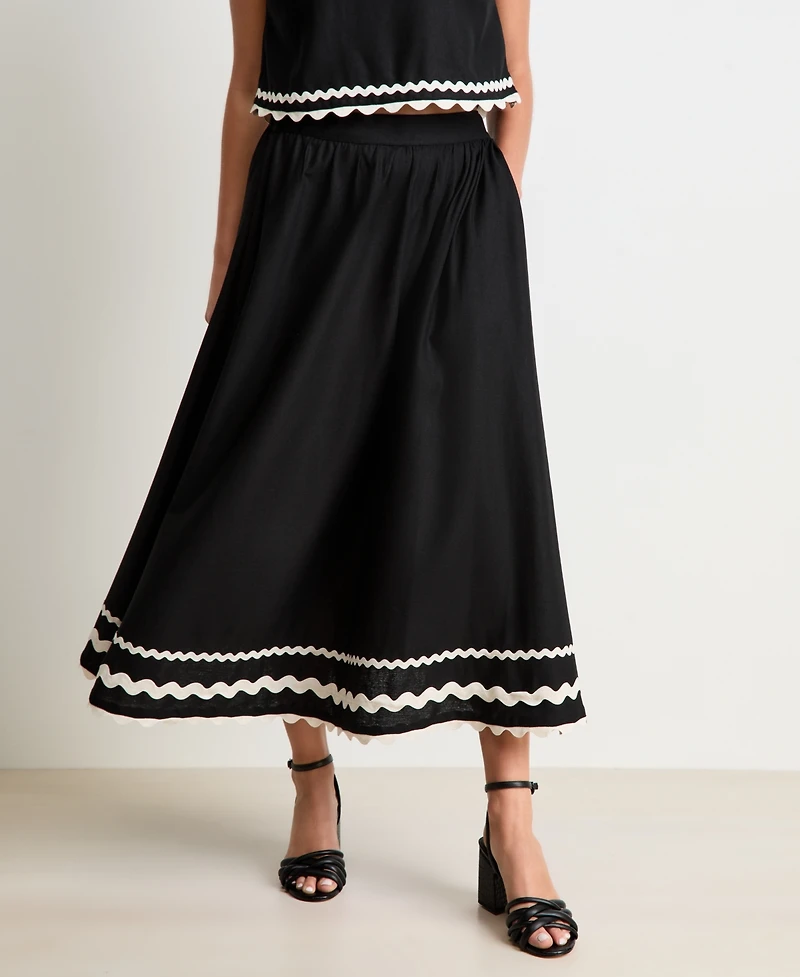Women's Ric Rac Applique Skirt, Macy's Exclusive - On 34th | Alix Friedberg Capsule Collection