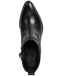 Lauren Ralph Women's Harpher Burnished Leather Booties
