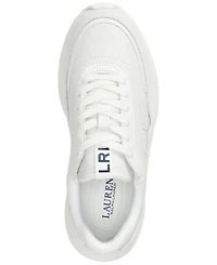 Lauren Ralph Women's Franky Tumbled Leather Sneaker