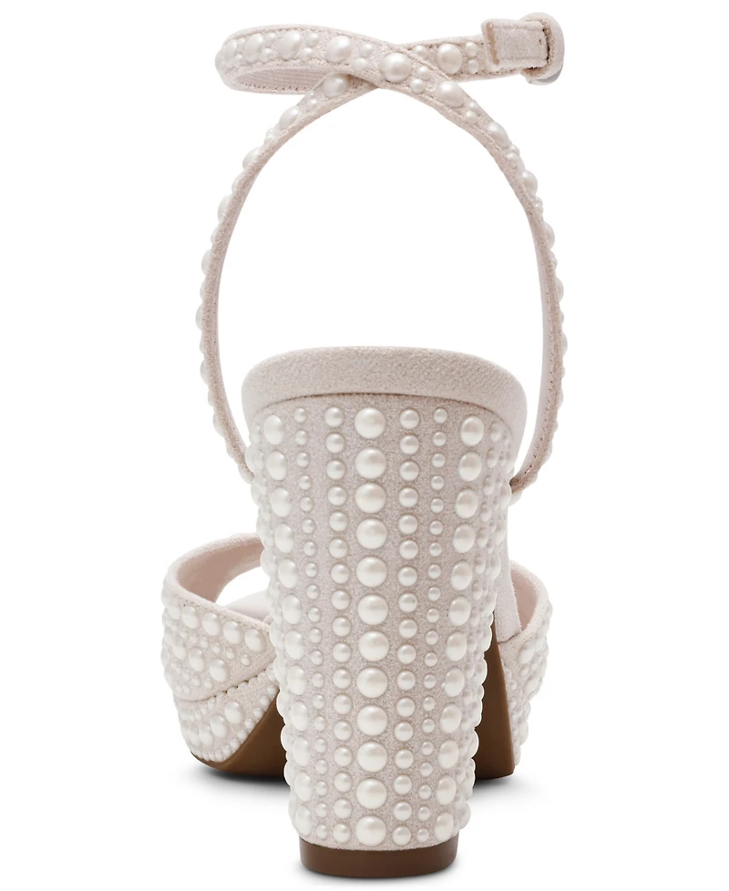 Anne Klein Women's Vanna-p Peep Toe Dress Sandals