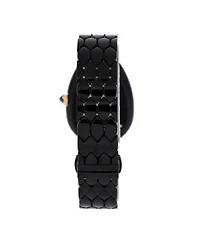 Pre-Owned Bvlgari Serpenti Seduttori Quartz Watch in Ceramic and Rose Gold with Diamond Bezel 25mm