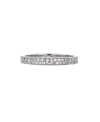 Pre-Owned Cartier Love Wedding Band Pave Diamonds Ring