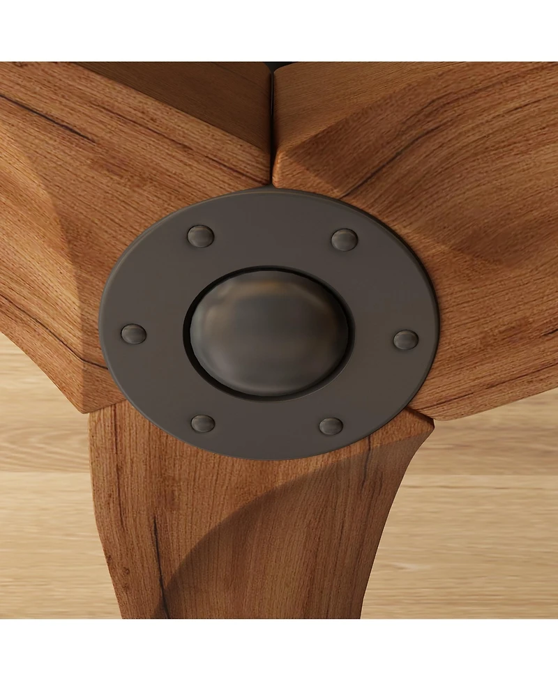 60 inch lampless ceiling fan, for indoor and outdoor, with remote control, reversible Dc motor, wood noiseless