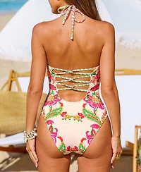 Cupshe Women's Lost Color Paisley One-Piece Swimsuit