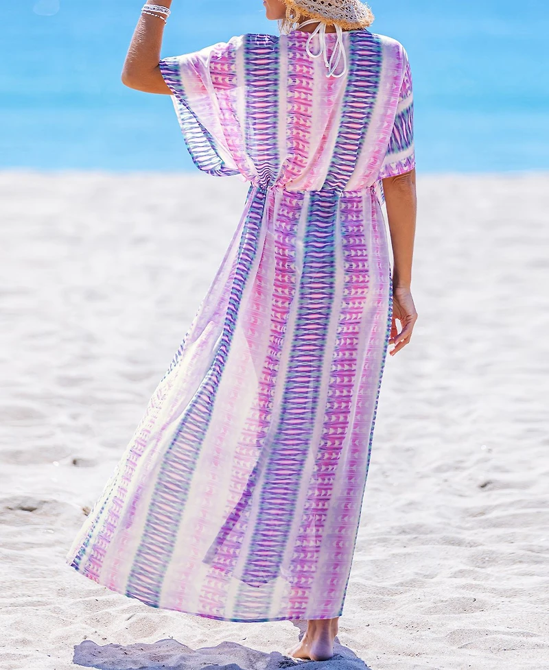 Cupshe Women's Mixed Feelings Abstract Cover-Up Maxi Beach Dress