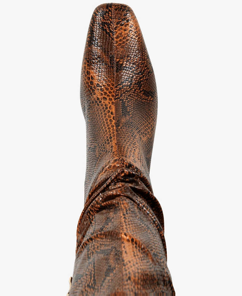 Smash Shoes Women's Fallon Knee High Slouch Dress Boots - Extended Sizes Available