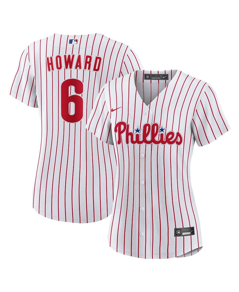 Nike Women's Ryan Howard White Philadelphia Phillies Replica Jersey
