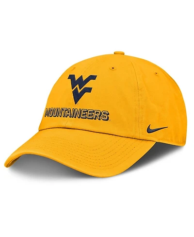Nike Men's Gold West Virginia Mountaineers 2025 On-Field Club Adjustable Hat