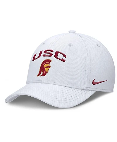 Nike Men's White Usc Trojans 2025 On-Field Rise Performance Flex Hat
