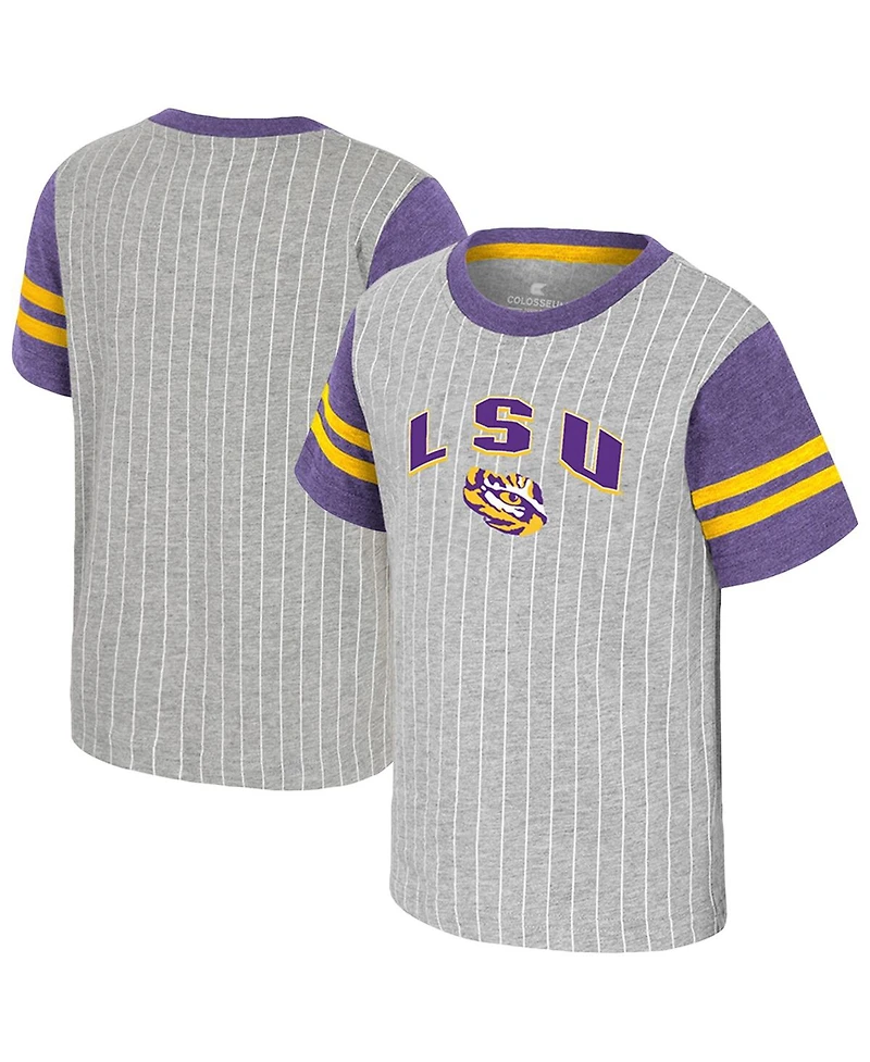 Colosseum Toddler Heather Gray Lsu Tigers Airball T-Shirt