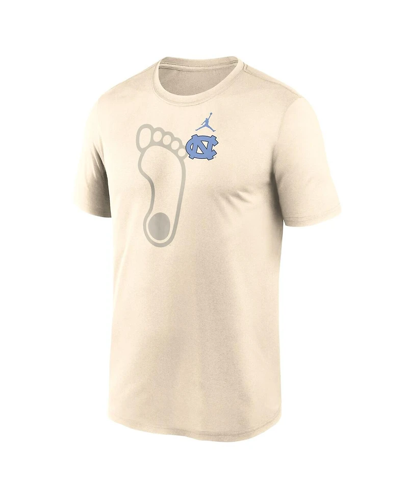 Jordan Men's Natural North Carolina Tar Heels Campus Shadow Legend Performance T-Shirt