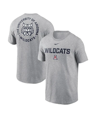 Nike Men's Heather Gray Arizona Wildcats Campus 2-Hit T-Shirt