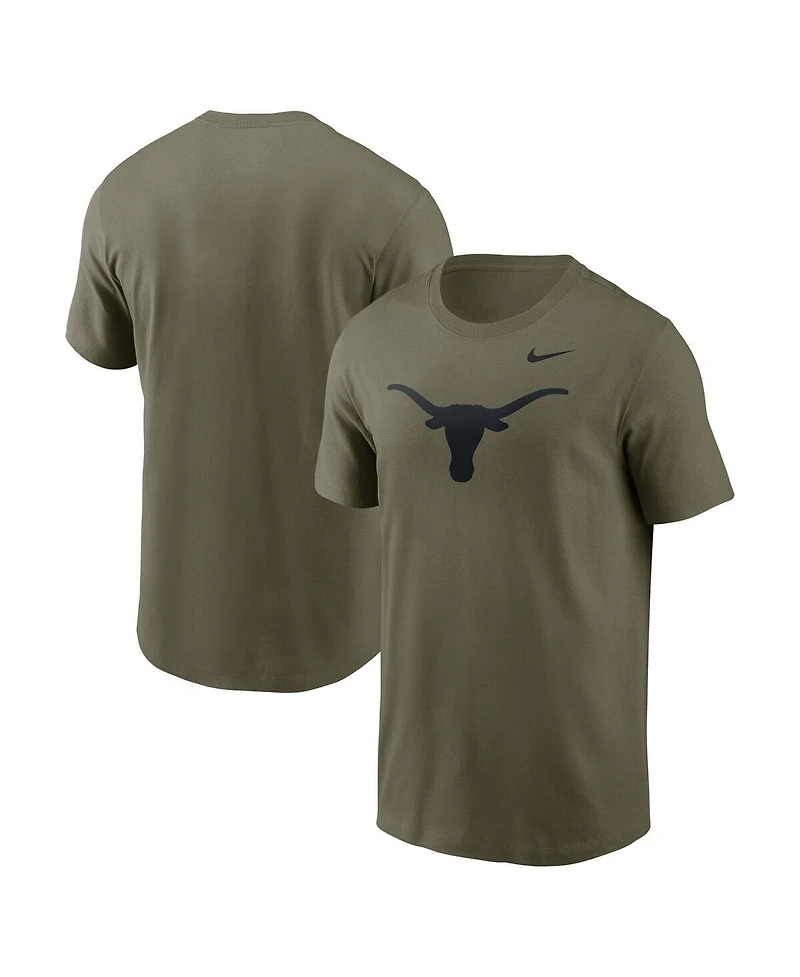 Nike Men's Olive Texas Longhorns Primetime Logo Performance T-Shirt