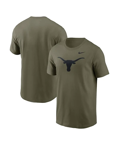 Nike Men's Olive Texas Longhorns Primetime Logo Performance T-Shirt