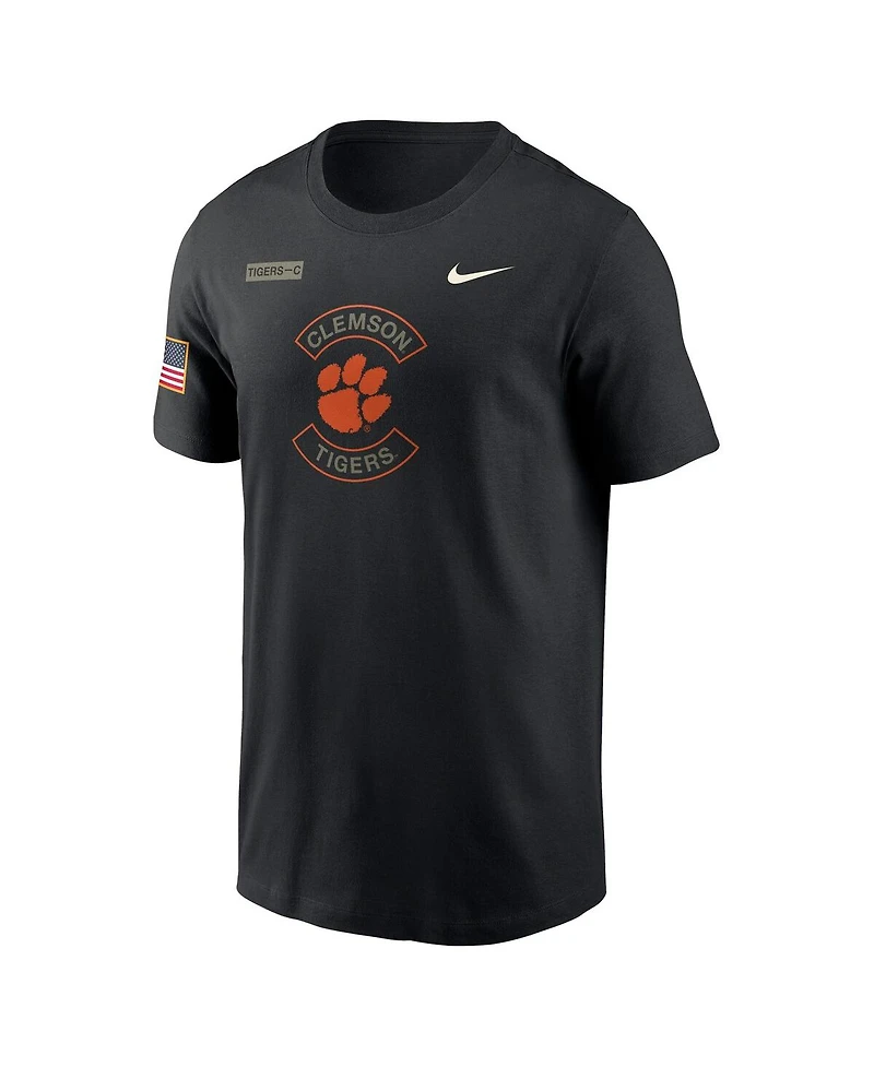 Nike Men's Black Clemson Tigers 2025 Military Appreciation Performance T-Shirt