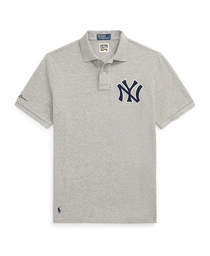 Polo Ralph Lauren Men's Heather Gray Yankees Polo Shirt
