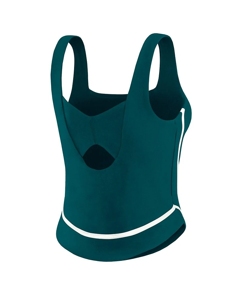 Wear by Erin Andrews Women's Midnight Green Philadelphia Eagles Square Neck Tank Top