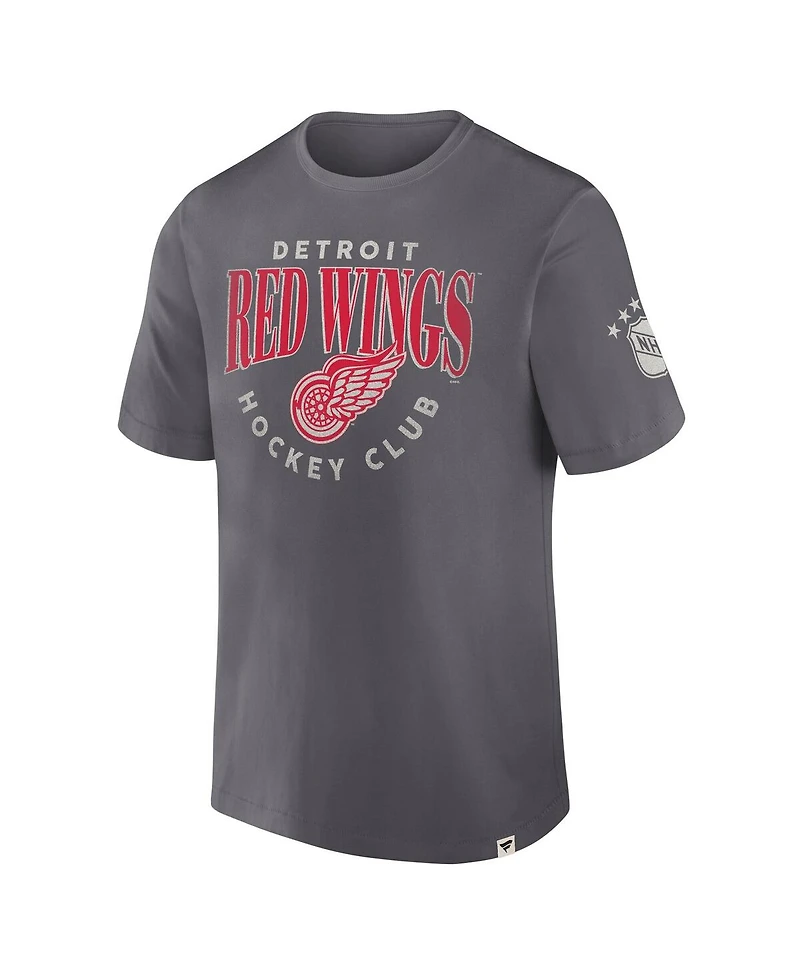 Fanatics Men's Gray Detroit Red Wings Decades Collection Made To Last T-Shirt