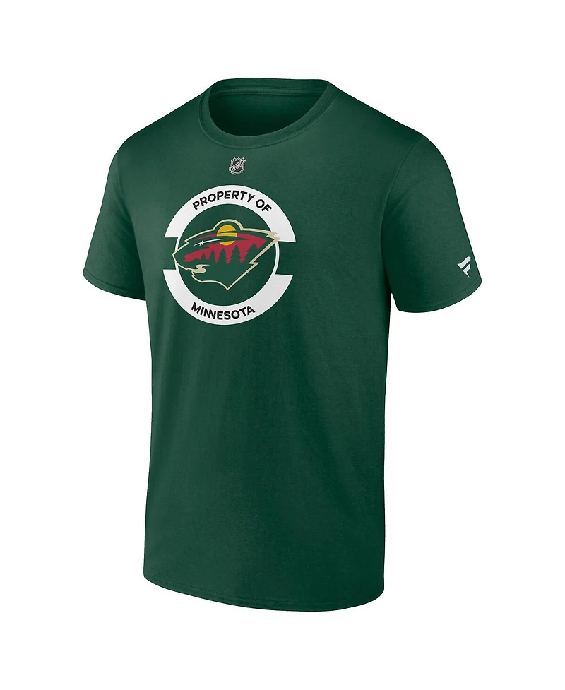 Fanatics Men's Green Minnesota Wild Authentic Pro Core Secondary T-Shirt