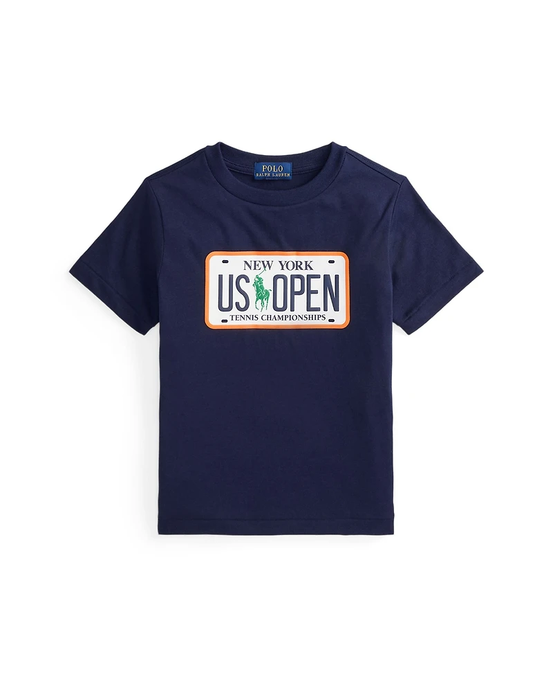 Polo Ralph Lauren Toddler and Little Boys Us Open Jersey Graphic T-Shirt