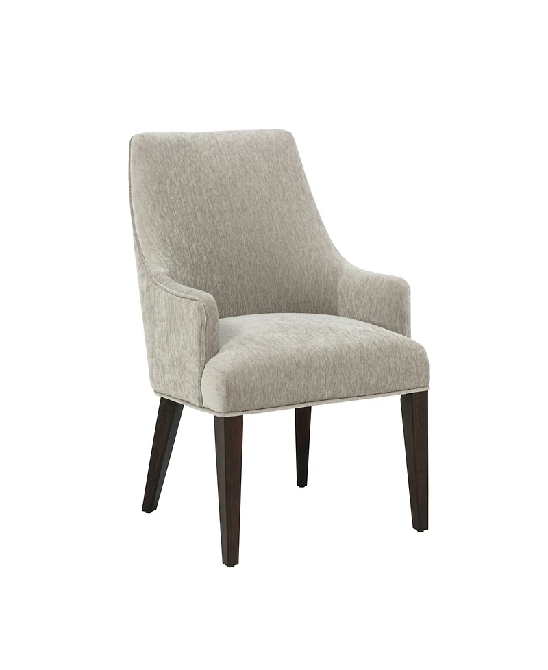 Manhattan Comfort Beever Chenille Upholstered Dining Armchair