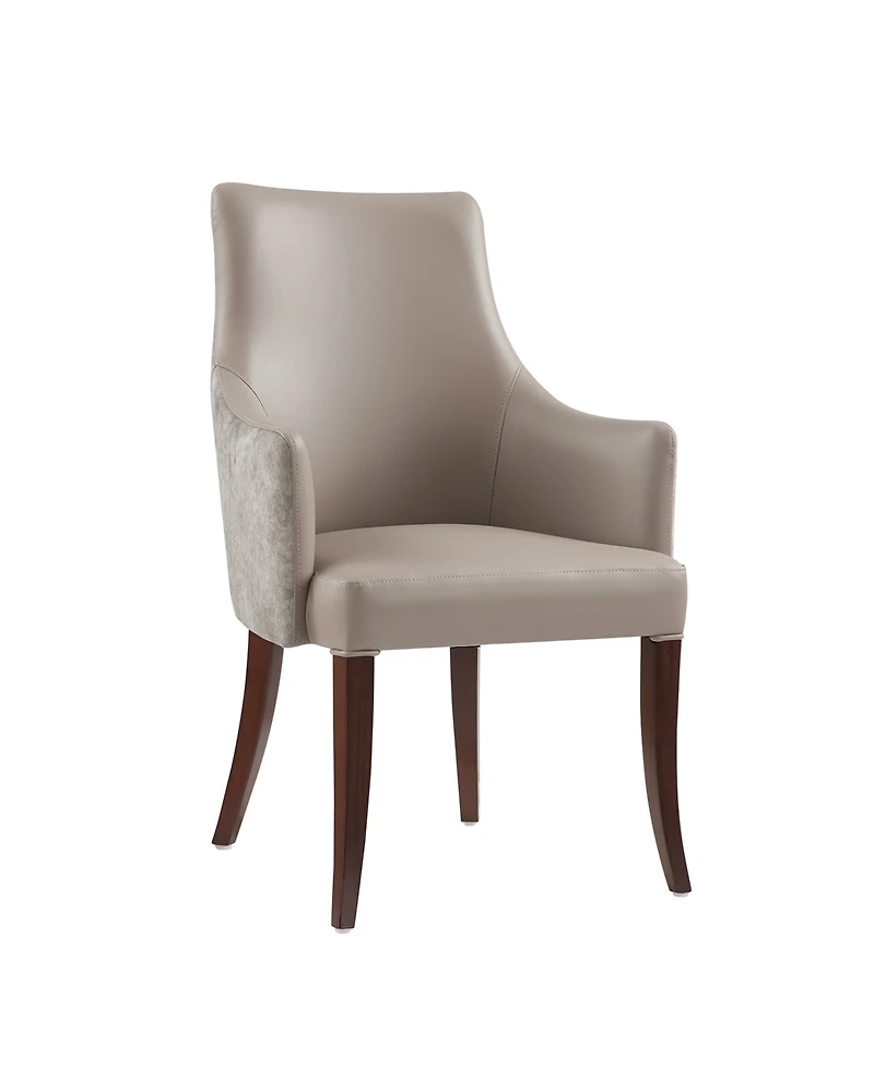 Manhattan Comfort Connie Leatherette Upholstered Dining Armchair
