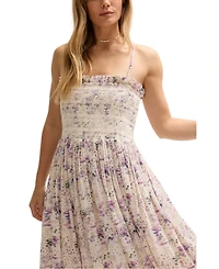 Lily and Lionel London Women's Annie Smocked Print Maxi Dress