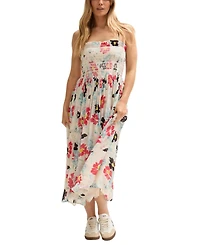 Lily and Lionel London Women's Jessica Detachable Strap Poppy Print Midi Dress