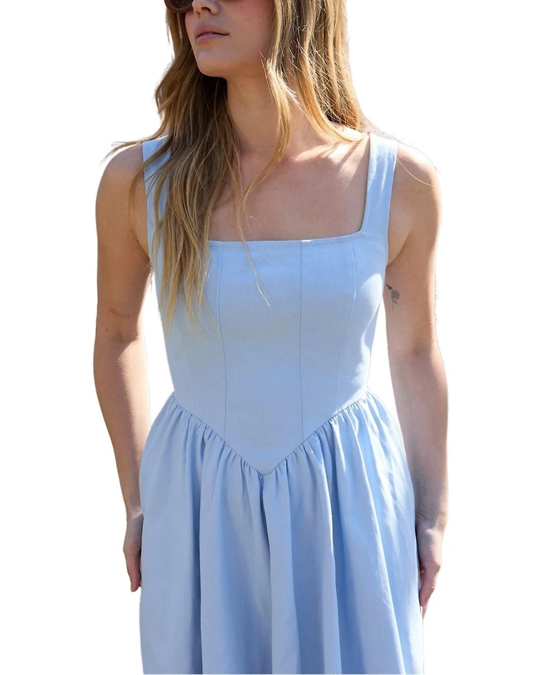 Lily and Lionel London Women's Hayley Corset Inspired Midi Dress