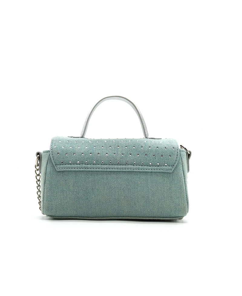 Like Dreams Beagle Studded Denim Crossbody Bag