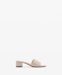 Mango Women's Strap Block-Heel Sandals