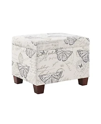 Convenience Concepts 21.75" Canvas Fabric Madison Storage Ottoman