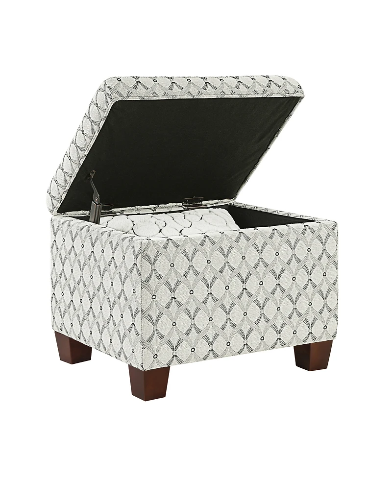 Convenience Concepts 21.75" Print Fabric Madison Storage Ottoman