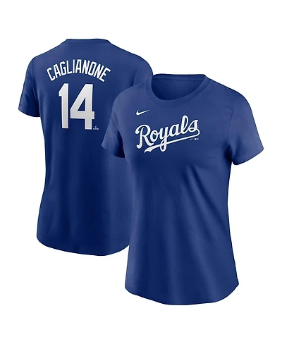 Nike Women's Jac Caglianone Royal Kansas City Royals Fuse Name Number T-Shirt