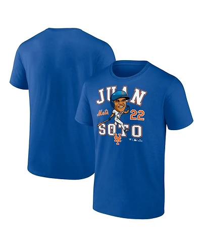 Fanatics Men's Juan Soto Royal New York Mets Hometown Caricature T-Shirt