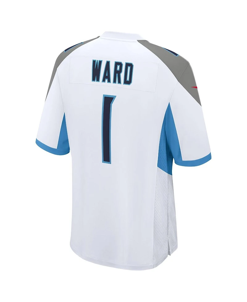 Nike Men's Cameron Ward White Tennessee Titans 2025 Nfl Draft First Round Pick Game Jersey