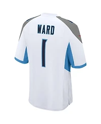 Nike Men's Cameron Ward White Tennessee Titans 2025 Nfl Draft First Round Pick Game Jersey