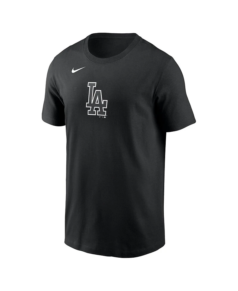 Nike Men's Black Los Angeles Dodgers Lights Out Color Pop T-Shirt