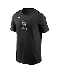 Nike Men's Black Los Angeles Dodgers Lights Out Color Pop T-Shirt