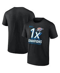 Fanatics Men's Black Oklahoma City Thunder 2025 Nba Finals Champions Dunk Contest T-Shirt
