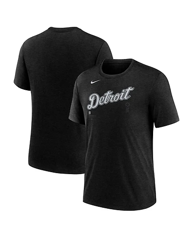 Nike Men's Heather Black Detroit Tigers Lights Out Tri-Blend T-Shirt