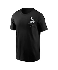 Nike Men's Black Los Angeles Dodgers Lights Out Bar Loading T-Shirt