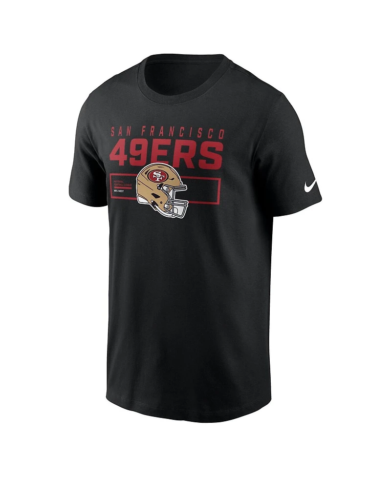 Nike Men's Black San Francisco 49ers Primetime Helmet Essential T-Shirt