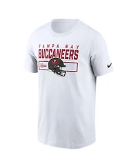 Nike Men's White Tampa Bay Buccaneers Primetime Helmet Essential T-Shirt