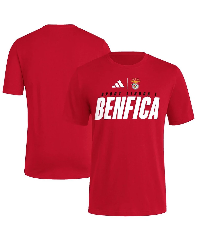 Adidas Men's Red Benfica 2025 Club World Cup Fresh T-Shirt