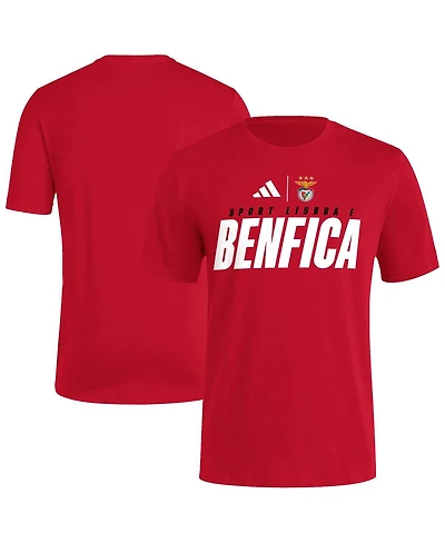 Adidas Men's Red Benfica 2025 Club World Cup Fresh T-Shirt