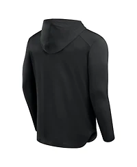 Fanatics Men's Black Pittsburgh Steelers Front Office Power Mono Long Sleeve Hoodie T-Shirt