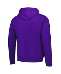 Fanatics Unlabeled Men's Purple Kansas State Wildcats Logo Fleece Pullover Hoodie