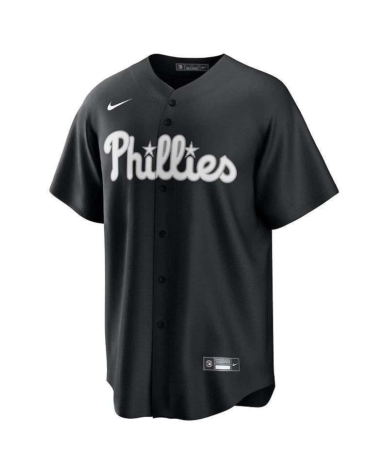Nike Men's Bryce Harper Black Philadelphia Phillies Lights Out Replica Player Jersey